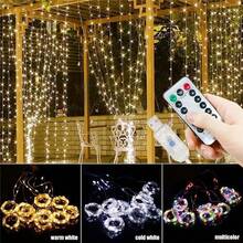 1pc USB Plug Home Decor Curtain LED String Lights 6m/3 Meters Wedding Fairy Lights Holiday Decoration Party Birthday Wall Decor Christmas Decoration - USB Curtain Light - View 5