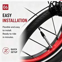 VXM公路車 700c 加厚 52G 紅色鋅合金 TPU 內胎含氣嘴 - 紅色 - 查看 2