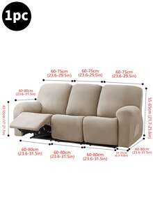 1pc Classic Solid Color Massage Chair Slipcover, Full Coverage Protective Chair Cover, Soft & Comfortable, Stretchy, Dust & Scratch Resistant - Multicolor - View 16