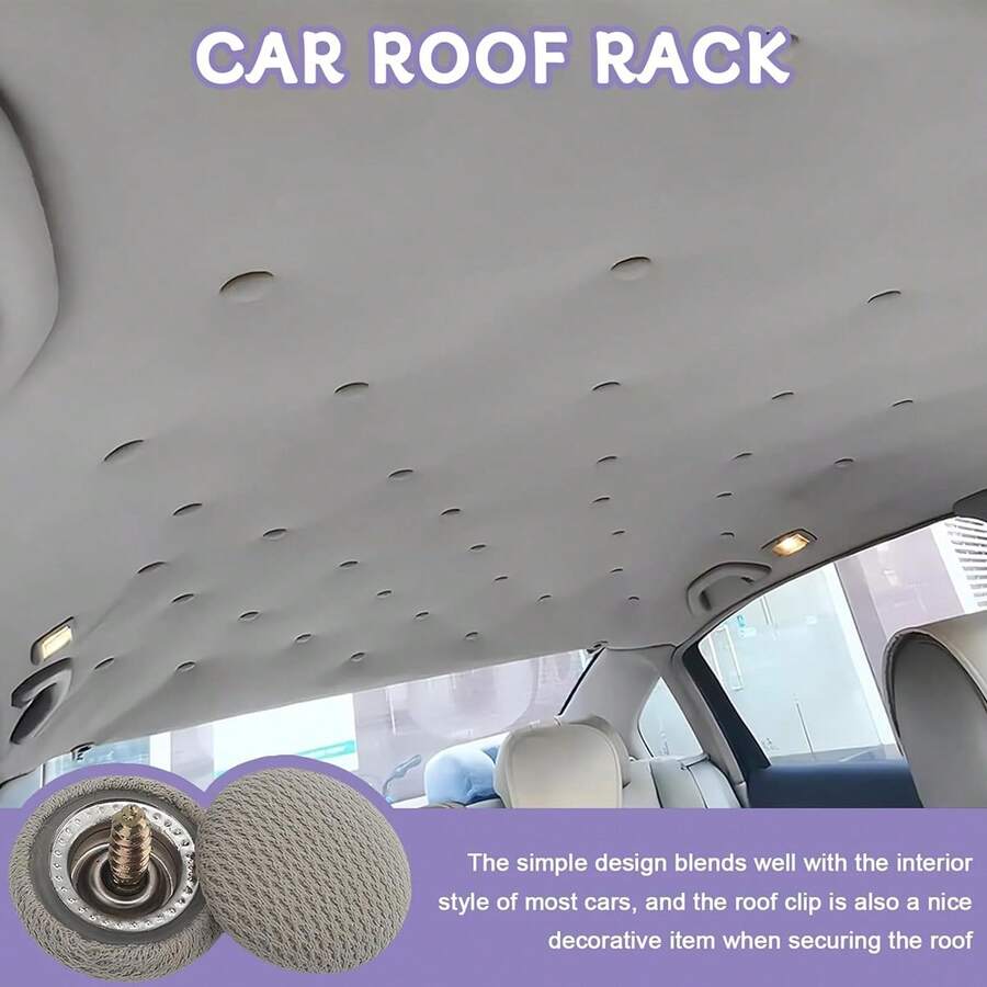 10pcs Car Headliner Clip Set, Universal Quick Install Fasteners For Repairing Sagging Headliner, Car Interior Repair Kit, Eliminate Rattles, Ideal Easter Gift Choice - Ceiling Tape - View 1