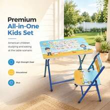 Multifunctional Children's Study Desk: Combining Learning, Drawing, And Dining. The Desktop Is Waterproof And Easy To Clean, With Rounded Corners To Prevent Bumps And Knocks. Adaptable To The Developmental Needs Of Children Of Different Ages. - Pink Numbers - View 9