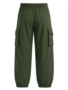 Plus Size Men's Plus Size Work Pants, Plus Fat Plus Loose Casual Pants, Versatile Casual Sports Pants! Outdoor Travel, Daily Leisure Fall - Green - View 10