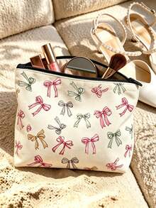 2 piezas/1 set Bolso de mano estampado, diseño colorido. Bolso de hombro de moda, bolso de mano, bolsa de compras, adecuado para compras, oficina, vacaciones, uso diario - Multicolor - Ver 5
