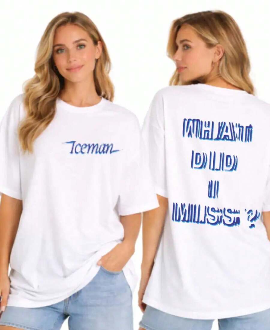 Drake Iceman | 'What Did I Miss?' Design - Casual Gift, Everyday Wear,  Fashion, Fun Statement Tee,Summer T Shirts,Tops For Women - White - View 1