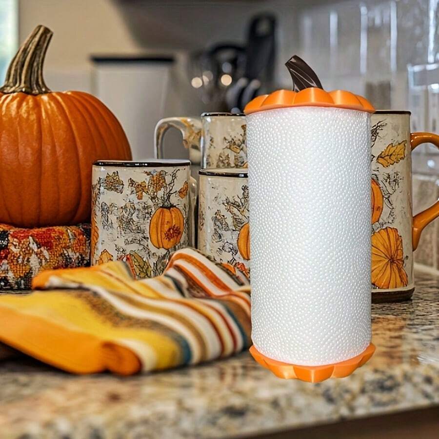 1 Set Orange Pumpkin Paper Towel Holder, Kitchen Paper Towel Rack, Pumpkin Decor, Suitable For Kitchen, Dining Table And Cabinet, Perfect Autumn Home Decor, Thanksgiving, Christmas And Housewarming Gift