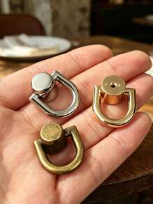 Metal Bag Rivets With Screwdriver Tool, Rivet Studs Buttons Handbag Belt Hooks Leather Craft Luggage Bag Clamps Hardware Accessories, Wallet Making, DIY Wallet Making - A - View 2