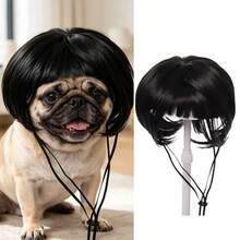 Pet Wigs Cosplay Props Dog Cat Cross-Dressing Hair Set Photography Funny Props Head Accessories Prank Pet Supplies Costumes DIY, Halloween - Multicolor - View 8