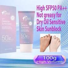 Protector solar SPF50, crema protectora solar, protector solar de defensa UV, bloqueador solar SPF50, protector solar facial, protector solar corporal, protector solar invisible, protector solar hidratante, protector solar ligero, protección solar para exteriores, PA+++, protector solar diario - Púrpura polvoriento - Ver 10