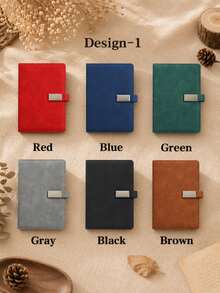 Personalized Leather Notebook Set - Notebook And Pen Set - Ideal Gift For New Job Or Teacher - Perfect Office Supplies And Stationery Gift - Travel Size Notebook Optional - Notebook Gift Box Set School Supplies, Thoughtful Gift, Replaceable Notebook - Multicolor - View 9