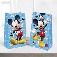 Disney Set Tas Kado Pesta Bertema Minnie dan Mickey Isi 24 Buah Sangat Cocok untuk Ulang Tahun Anak Perempuan (12 Tas Kado + 12 Stiker), Pesta Sambutan, Suvenir Pesta, Kantong Permen, dan Dekorasi Pesta. (Desain Stiker Dikirim Secara Acak.) - Set - View 3