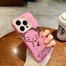 [24h Shipping From DE/FR/ES]Apple 11-17 16  21-26 Galaxy Cute P-Pucca Cartoon Phone Case Compatible With IPhone 17 16e 16 15 14 13 12 11 Mini Pro Max Air X XR XSMAX 8 7 Plus - Matte Finish  12-15 - 1 Piece Of Picture Color - View 3