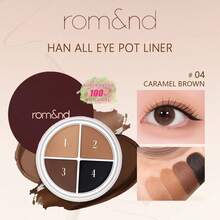 Rom&nd Romand 4色眼線膏 04，滑順防水，4色可混色，易暈染高顯色，不褪色防暈染，適合初學者，K-Beauty，韓系彩妝，Olive Young，禮品，5.0g/0.176oz - 04 - 查看 2