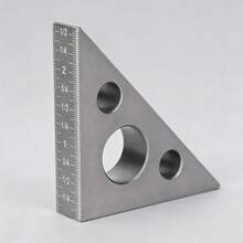 Aluminum Alloy 45/90 Degree Right Angle Gauge Frosted Triangle Ruler For Woodworking - 1pcs - View 4