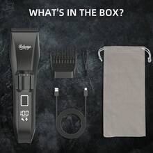 Beard Trimmer For Men Adjustable: Professional Cordless Trimmer With 20-Length Dial – Waterproof Hair Clippers W/Stainless Steel Blades For Beard, Mustache & Face Grooming – Gifts For Dad & Him - Black - View 9