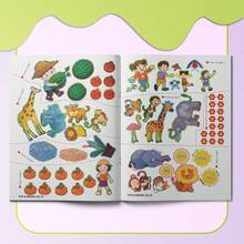 兒童靜心書 可重複使用貼紙書 魔鬼氈配對拼圖玩具 教育忙碌書 早期學習拼圖玩具 - 兒童數學貼紙活動書(Kids Math Sticker Activity Book) - 查看 6