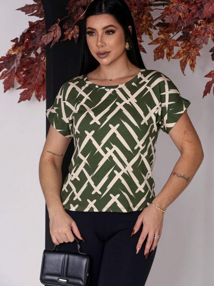 Striped Blouse - Fashion For Every Occasion - Green - View 1