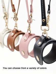 Multifunctional Keychain Accessory For Women's Handbag, Leather Strap With Adjustable Length, Perfect For Outdoor Travel And Bicycle Storage - Multicolor - View 8