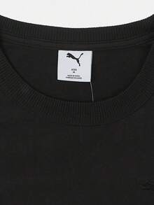 Puma 男士 PREMIUM ESSENTIALS 短袖針織無領T恤 63859201 - 黑色 - 查看 3
