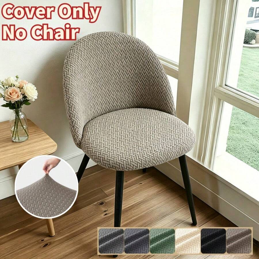 1PC Jacquard Dusckbill Chair Covers All Seasons Universal Dinging Chair Slipcovers Home Seat Cover For Wedding Hotel Banquet - Chair Covers - View 1