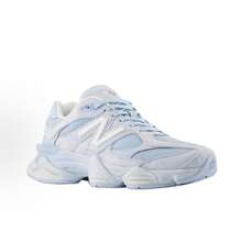 New Balance 9060 - Rain Cloud Grey, Sea Salt & Black Castlerock | Viral 2026 Chunky Platform Sneakers | Premium Suede & Mesh Breathable Trainers | Comfortable ABZORB Midsole Dad Shoes | Authentic Unisex High-Fashion Footwear - 淺藍色 - 查看 3