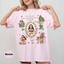 Disney2026,Retro Style Bow Princess Moana Shirt, Maui Hehe Pupu Disney T-Shirt, 2026 Disney Princess Shirt, Disney Park Tour Princess Shirt - 3 - View 8