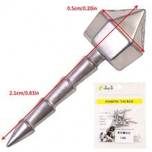 HENGJIA 10入/包 可插入式釘狀釣魚鉛錘，適用於 Down Shot Rig、Wacky Rig 軟餌、Texas Rig，適合鱸魚與鱒魚釣魚 - 彩色 - 查看 13