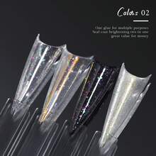 4 cores JTING Top Coat Gel Sem Necessidade de Limpeza, Esmalte de Unhas Gel com Brilho Cintilante, Acabamento de Alto Brilho, Livre de TPO/Hema, Esmalte de Unhas Gel de Longa Duração, Gel Transparente para Salão de Unhas Profissional e DIY - Visão 7