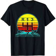 Free Shipping, Gifts For Mom, Washington D.C. Retro T-Shirts As Souvenirs, Vintage Women's Clothing, Local Warehouse Items, Women's Clothing - 黑色 12 - 查看 1