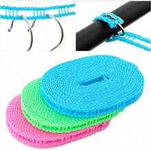 [Portable Windproof Clothesline]2pcs 16.4ft Windproof Nylon Clothesline + 3pcs Windproof Clothes Pegs, Portable Laundry Rope, Adjustable Clothesline, Travel Clothesline, Indoor/Outdoor Camping Home Hotel Portable Laundry Rope - Multicolor - View 10