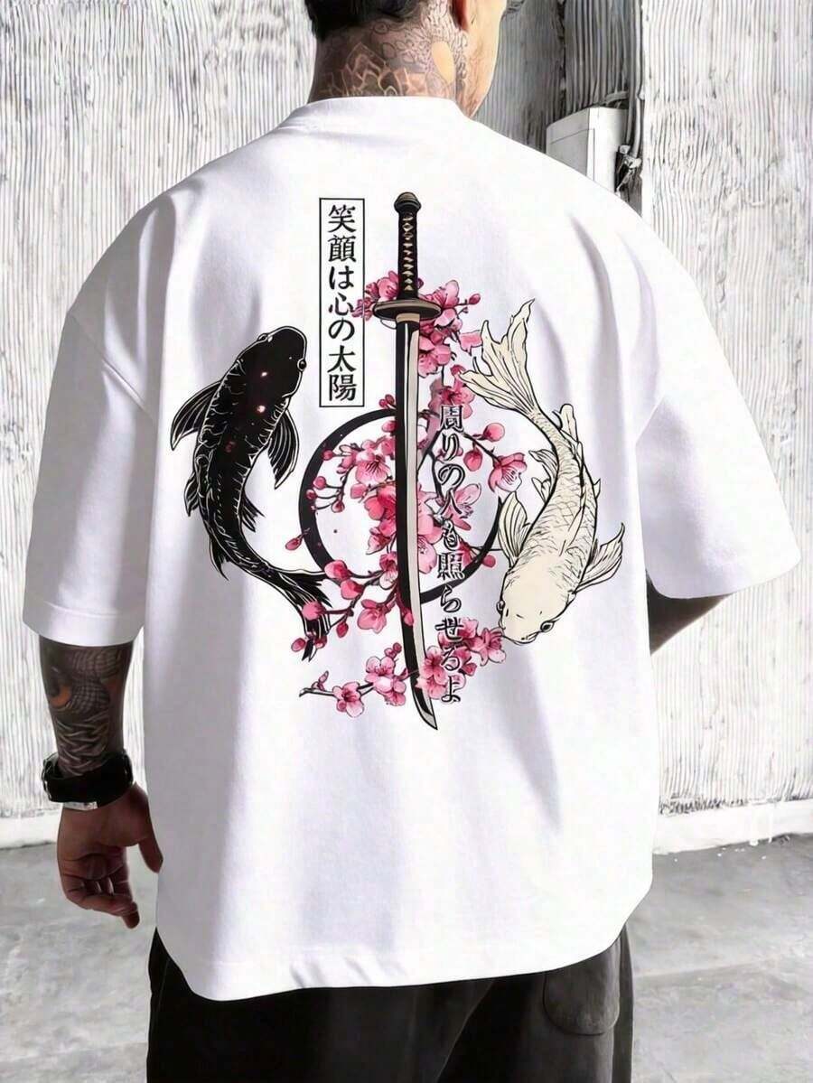 verano Cuello redondo playeras de hombre gym Ocio vacaciones alta calidad camisas para hombre Estampados de moda Y2K ropa de hombre sudadera para festival conjuntos de hombre regalos para ho - Blanco - Ver 1