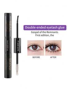 1pc Black Lash Glue & Clear Sealant 2-In-1, 6ml DIY Lash Extension Adhesive For Lash Clusters & Strip Lashes, Strong Hold Lasts 48-72 Hours, Latex-Free, Waterproof & Fast-Drying, Gentle Formula For Personal Home Eye Makeup - Black - View 6