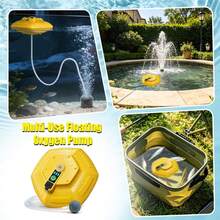 IPX7 Waterproof Floating Rechargeable Aerator Pump, Ultra Quiet Portable Oxygen Bubbler With Durable Battery, Live Bait Aerator For Minnow Bucket, Fish Tank, Outdoor Fishing And Live Bait Transportation - Yellow - View 4