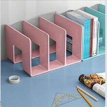4pcs/2pcs/1pc Luxury Style 4-Tier Heavy Duty Bookshelf - Space-Saving Desktop Storage Rack, Anti-Tilt Design, No Assembly Required, Multi-Functional Home Retail Display Rack, Suitable For Books, Kitchenware, Shoes, Handbags, Wallets Storage And Display, Ideal For Home Kitchen, Closet And Drawer Storage, Also Suitable For Office And School Library Desktop Storage - Sturdy Plastic Structure, Home Storage Supplies, Suitable For Back To School Season - Multicolor - View 11