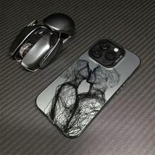 Line Kiss Is Suitable For Apple 16 Phone Cases,  17 New Model, 15 Pro For Couples, 14 Pro Creative, 13 Premium - 彩銀殼-藍色-線條親吻 - 查看 7