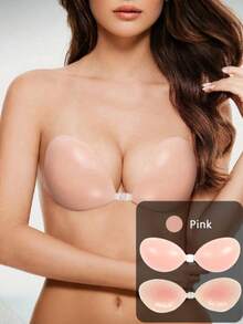 Silicone Breast Implants With Adjustable Closure, Invisible Lifting, Reusable, Made Of Elastic Material, Available In Sizes 33-65cm, Including Medium And Large Sizes, Suitable For All Body Types And Everyday Wear. - B-卡其色 - 查看 5