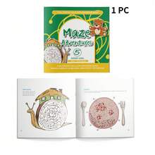Maze Puzzle Book, Helps You Work Calmly And Efficiently, Simple And Fun Thinking Training, Develops Planning Ability And Perseverance, Ideal Choice For Killing Time At Your Desk, During Breaks And While Traveling - Maze Game - View 8