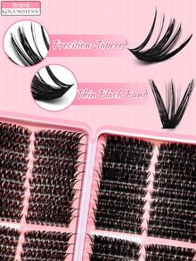 KOUUNOTENN FairyLashes 60D/100D 睫毛書 680片簇裝單根假睫毛 DD捲度 3D蓬鬆水光亮澤妝感 附鑷子與刷子 睫毛化妝工具 - D - 查看 5