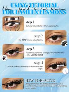 384/416 Piezas Set de Extensiones de Pestañas DIY D Curl, Longitud Mixta 10-16mm, Pestañas Gruesas, Suaves y Rizadas, Crea un Maquillaje de Ojos 3D Vívido, Fácil Aplicación en Casa, Perfecto para el Desplazamiento Diario, Viajes, Fiestas de Cena, Maquillaje de Novia y Dama de Honor - D - Ver 8