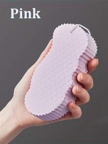 4pcs/1pc 3D Thickened Solid Color Fish Scale Pattern Soft Non-Shedding Exfoliating Massage Shower Sponge, Soft Foam Body Cleanser, High Density Sponge Shower And Bath Scrub, Painless Home Scrubbing Tool, Suitable For Daily Shower Use - Bath Sponge - View 20
