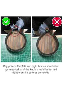 Table Tennis Rubber Manual Cutting Tool, DIY Rubber Sheet Manual Edge Cutter, Roller Glue Stick Roller Cutter, Universal For Shakehand And Penhold Paddles - A - View 5