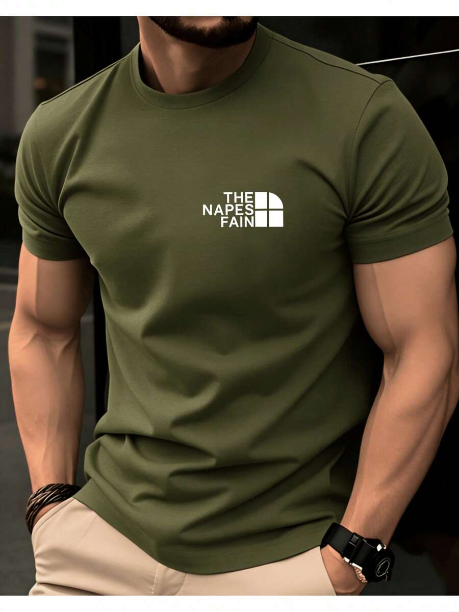 Effortless Texture! A Simple, Casual T-Shirt That's Incredibly Flattering For Everyday Outings. A Cool And Breathable Summer Tee, Perfect For Wearing In Spring. - 綠色 - 查看 1