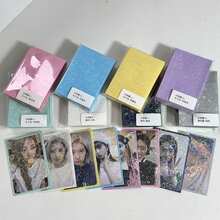 1 Paket Berisi 10 Buah Pelindung Kartu Dua Sisi Berkilau Transparan, Pelindung Kartu Foto, Pelindung Kartu Album, Pelindung, Perlengkapan Kembali ke Sekolah - Berbagai gaya - View 1