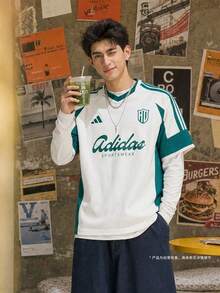 Adidas Men's M LUX TIRO T SC Short Sleeve Knit Collarless T-Shirt KS5052 - White - View 2