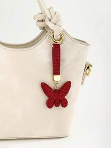 Llavero de mariposa 3D con strass hecho a mano DIY, nuevo y muy vendido, colgante creativo para llaves de coche y mochila, regalo del Día de la Madre para novia, charm para bolso, regalo creativo para vacaciones, detalle para eventos, apto para uso diario - Multicolor - Ver 11