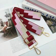 Hot-Selling Wavy Contrast Color 3.8CM Bag Shoulder Strap, Adjustable - Multicolor - View 11