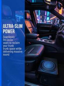 Ultra-Thin 10-Inch Car Subwoofer - 600W High Power, Pure Bass, Easy Installation, Suitable For Cars, Trucks, RVs - Black - A - View 6