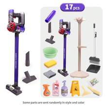 Children's Realistic Cleaning Toy Set, 3-In-1 Electric Vacuum Cleaner With Storage Rack, Mop, Broom, Dustpan, Spray Bottle Housework Tools Complete Set, Kids Cleaning And Sweeping Game Set, Role Play Props, Interactive Game Set, Suitable For Boys And Girls, Ideal Birthday Gift, Holiday Gift - Multicolor - View 13