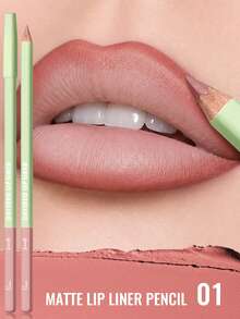 Pudaier Silky Matte Lip Liner - Long-Lasting Precise Contouring For Defined Lip Shape, Upgraded Formula, Large Capacity, Essential Makeup Tool, Perfect Gift For Women! - #01 - View 2