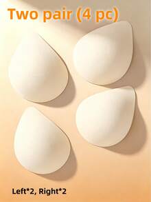 WANTES 1&2 Pairs Beige Latex Bra PadsSuitable,Triangular Uplift Pads, For Post-Operative Bra Inserts,Active Recovery, Gym Workout And Daily Comfort - Beige - View 14