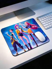 Hasbro Alfombrilla de ratón antideslizante con temática de dibujos animados 20x24cm, tamaño pequeño para escritorio, oficina, juegos & uso diario, alfombrilla de ratón de computadora con estampado de personajes lindos, regalo perfecto para fans, estudiantes & trabajadores de oficina - Multicolor - Ver 5